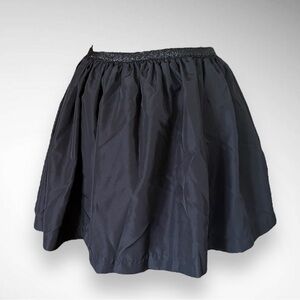 RALPH LAUREN Girl's‎ Black Taffeta Mini Skirt Elastic Waistband Size XL | EUC